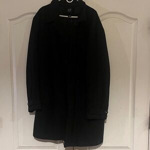 GAP Classic Black Overcoat